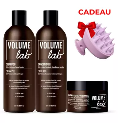 ZOMERUITVERKOOP! VOLUME LAB basis voor volume en glans + CADEAU: siliconen hoofdhuidmassager!